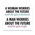 Worries About the Future Until Married mouse pad, front view