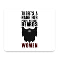 Name For People Without Beards: Women mouse pad, front view