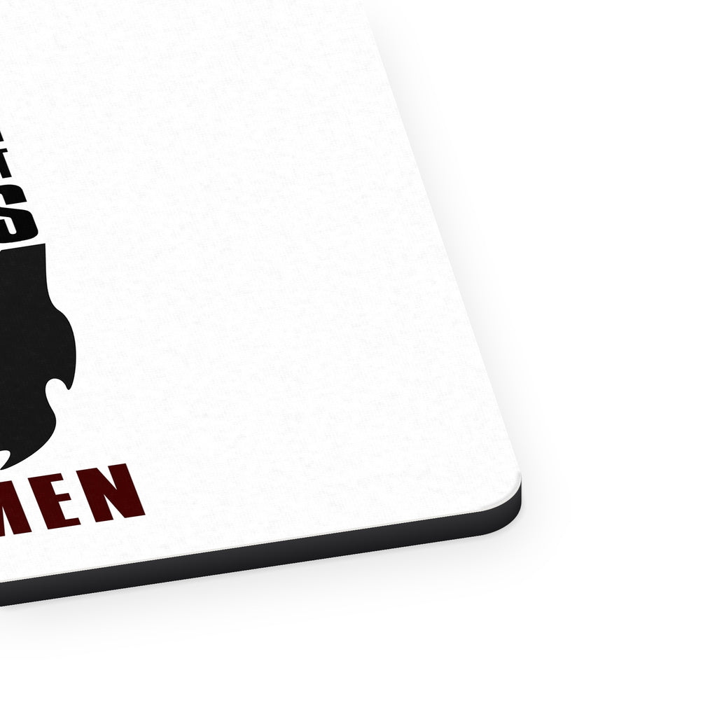 Name For People Without Beards: Women mouse pad, close-up of the fabric surface and rubber edge