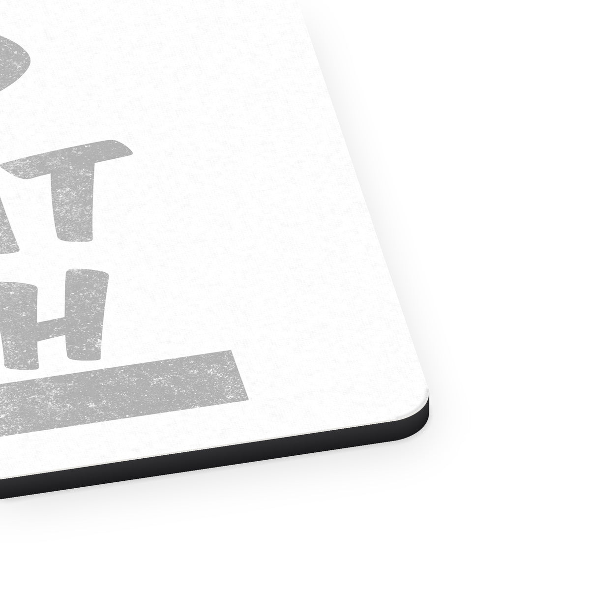 Tap That Ash - Cigars mouse pad, close-up of the fabric surface and rubber edge