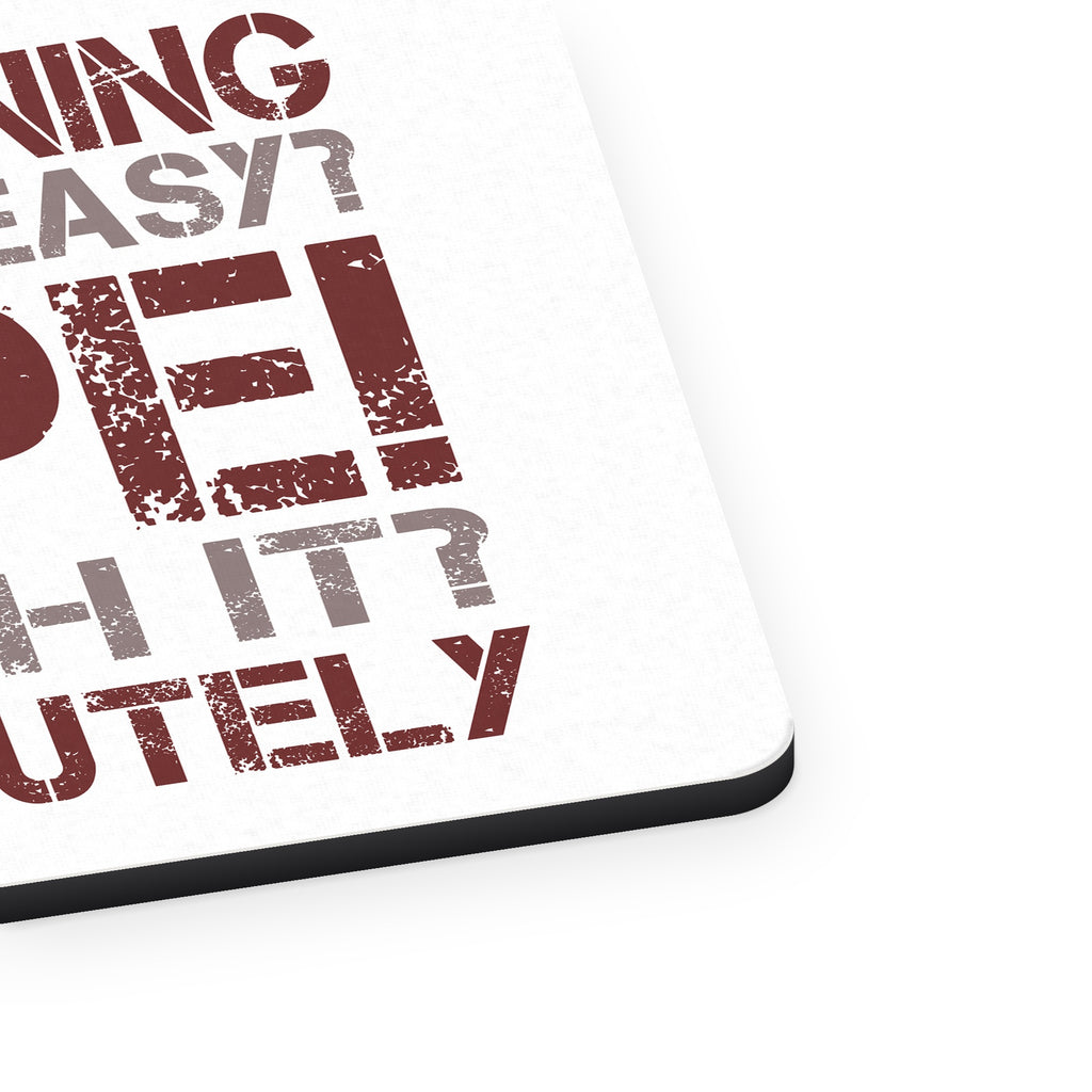 MMA Training Easy? Nope! Worth It! mouse pad, close-up of the fabric surface and rubber edge