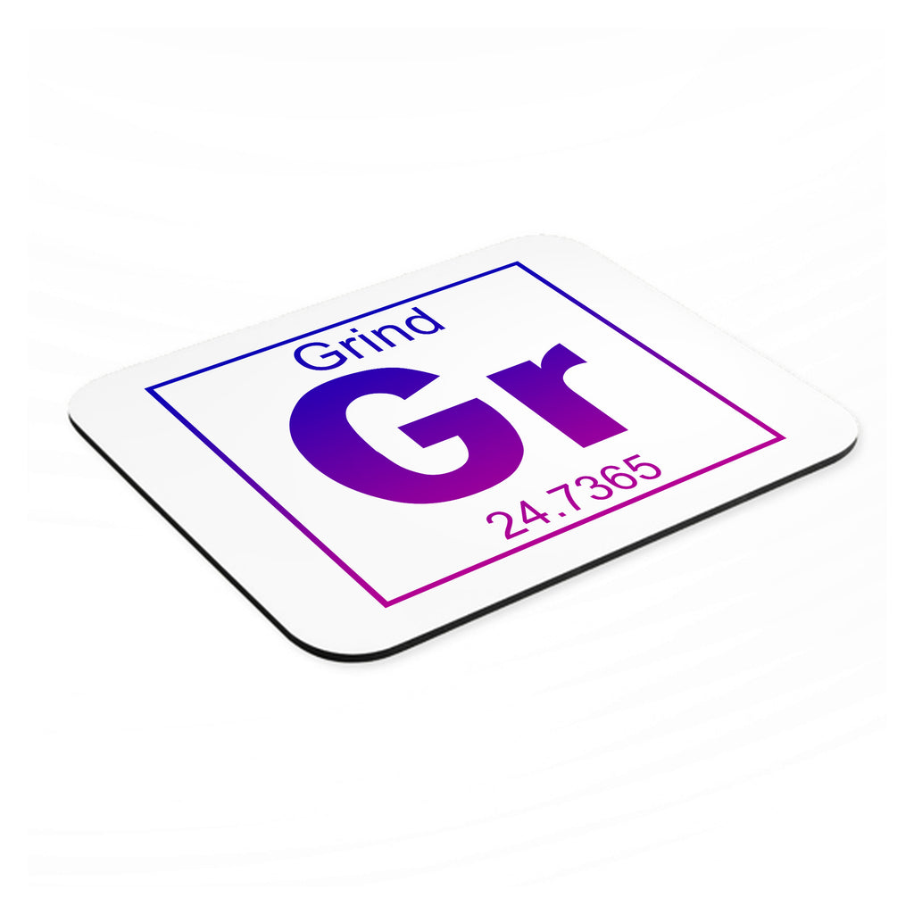 Entrepreneur Grind GR Element mouse pad, angled view showing the 1/4 inch thick base