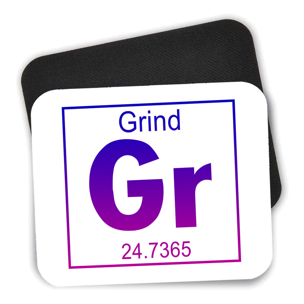Entrepreneur Grind GR Element mouse pad shown with its black non-slip rubber underside