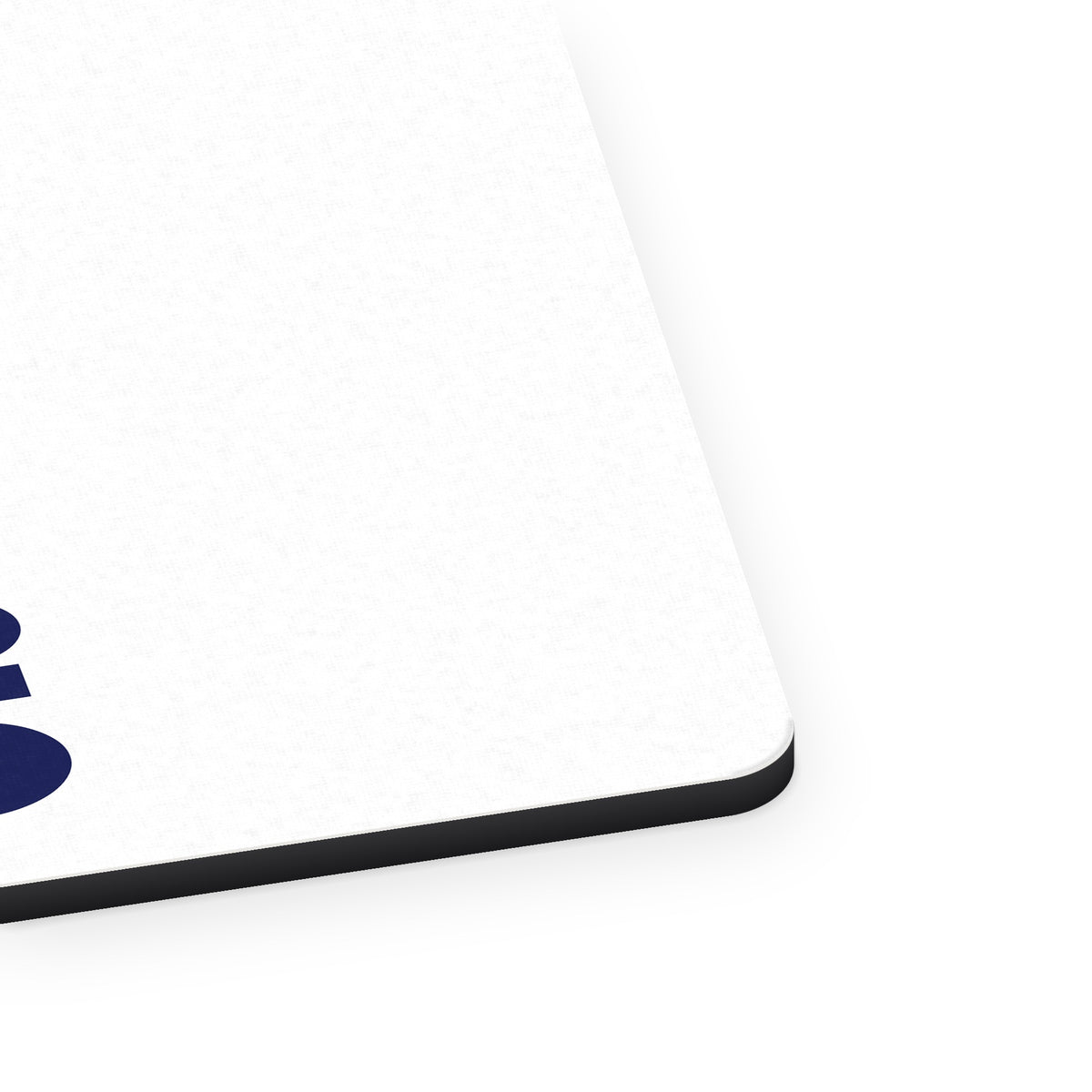 Rather Hustle 24/7 Than Slave 9 to 5 mouse pad, close-up of the fabric surface and rubber edge