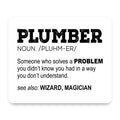 Plumber Definition - Solves A Problem mouse pad, front view