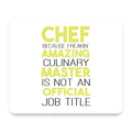 Chef Amazing Culinary Master mouse pad, front view