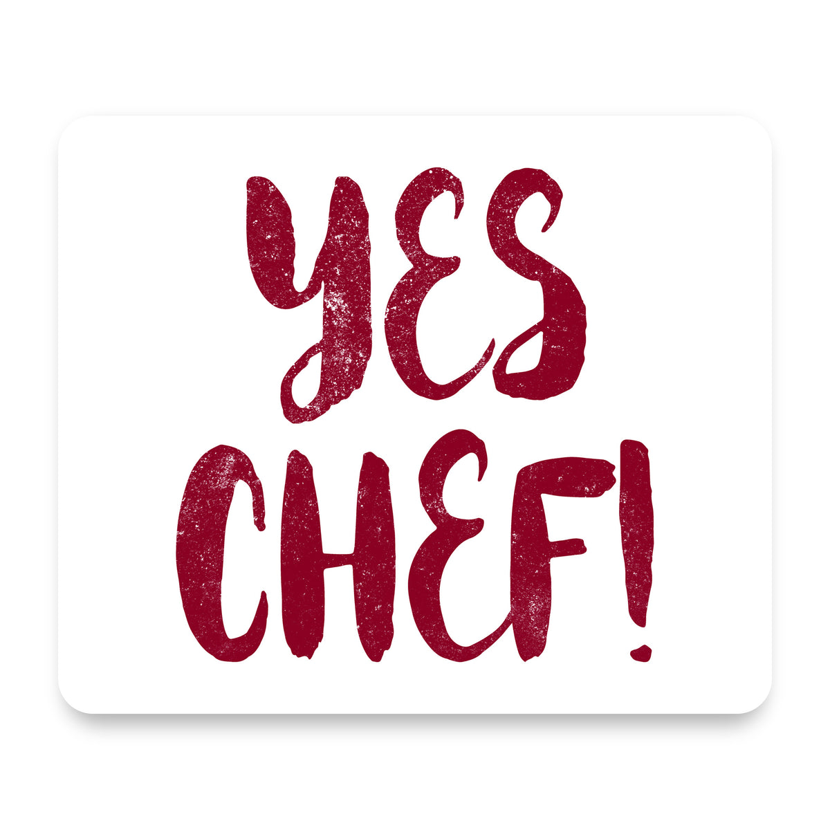 Yes Chef mouse pad, front view