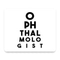 Ophthalmologist Eye Chart mouse pad, front view