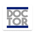 DOCTOR Word Art mouse pad, front view