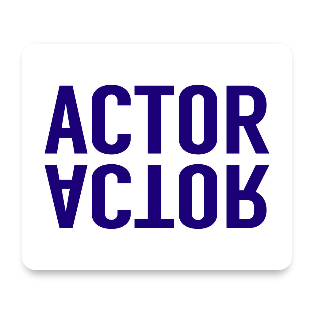 Actor (Reflection) mouse pad, front view