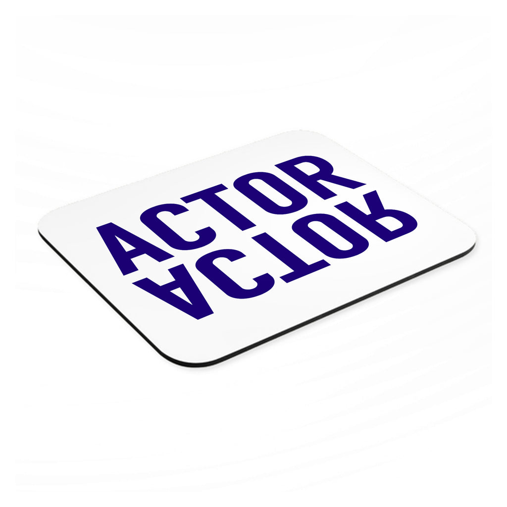 Actor (Reflection) mouse pad, angled view showing the 1/4 inch thick base