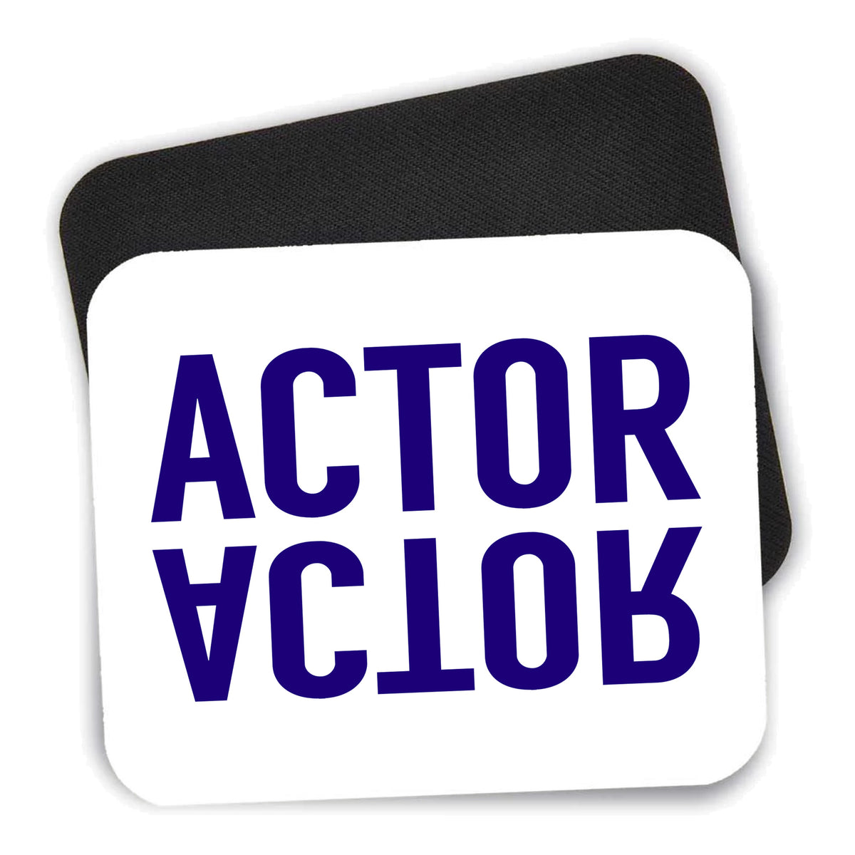 Actor (Reflection) mouse pad shown with its black non-slip rubber underside