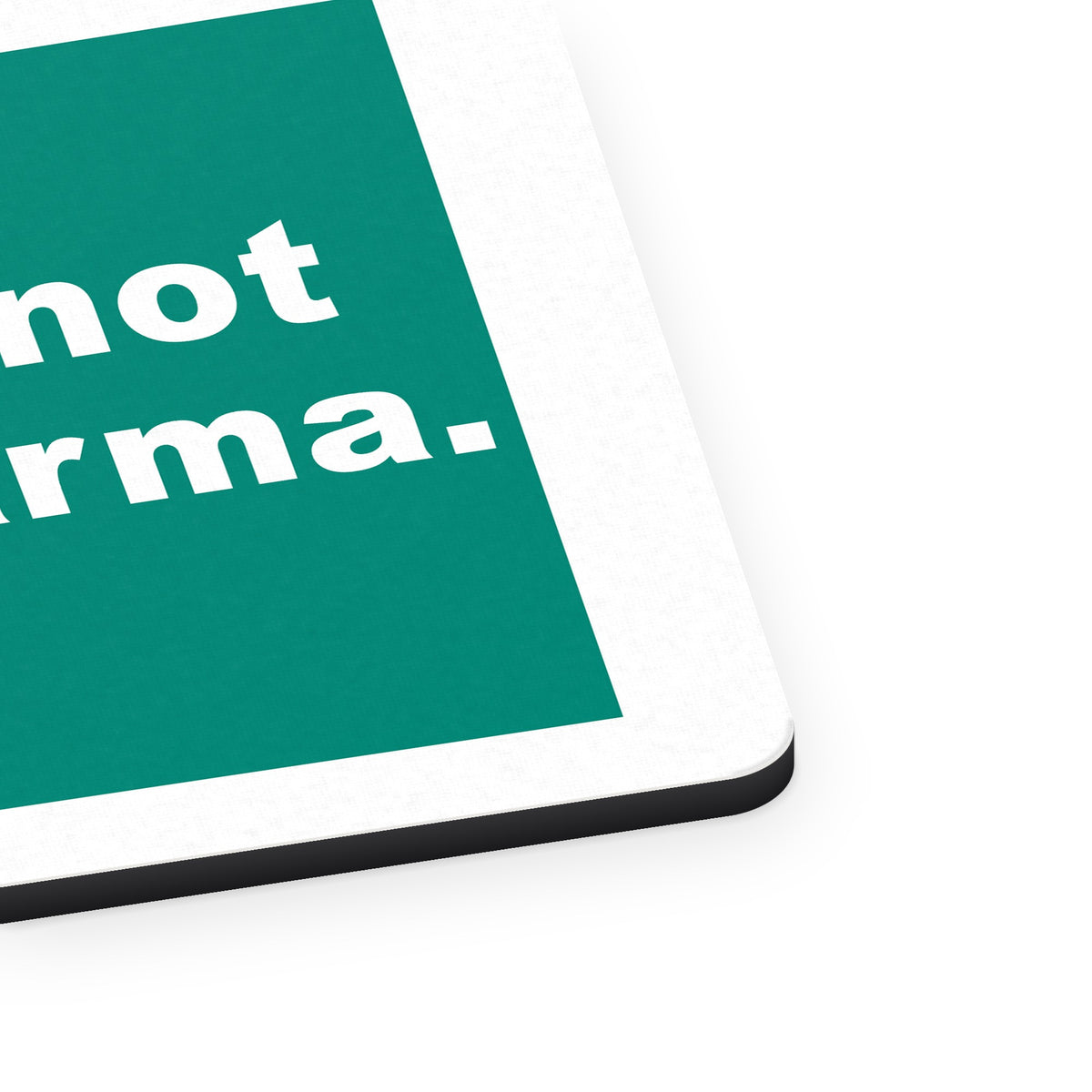 Pay the Farmer, Not the Pharma. mouse pad, close-up of the fabric surface and rubber edge