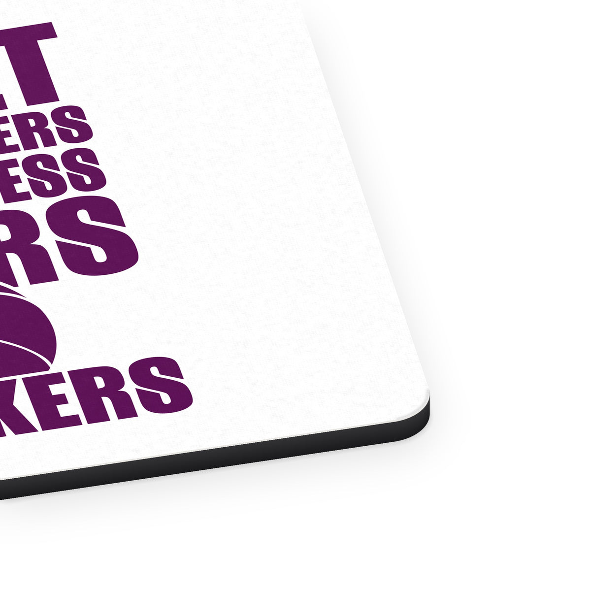 Forget Glass Slippers Princess Wears Sneakers mouse pad, close-up of the fabric surface and rubber edge