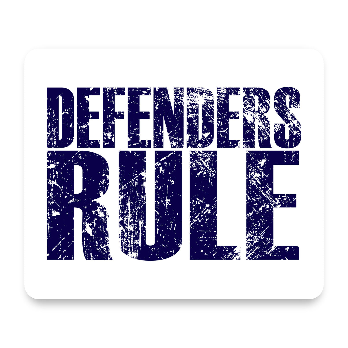 Defenders Rule mouse pad, front view