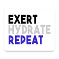 Exert Hydrate Repeat mouse pad, front view