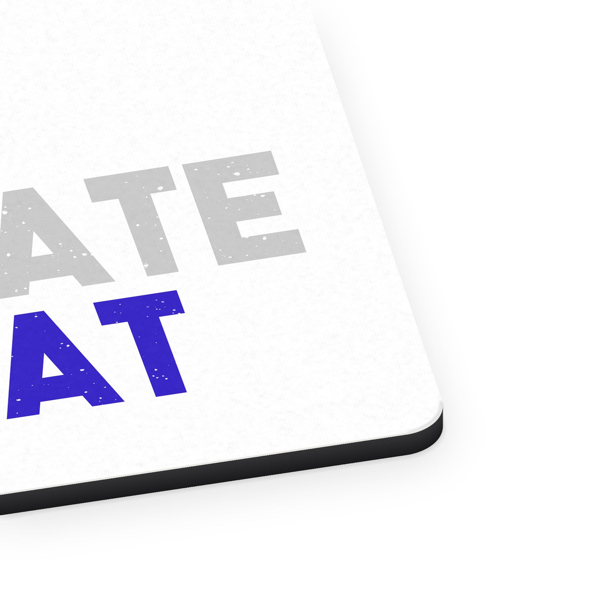 Exert Hydrate Repeat mouse pad, close-up of the fabric surface and rubber edge