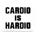 Cardio is Hardio mouse pad, front view