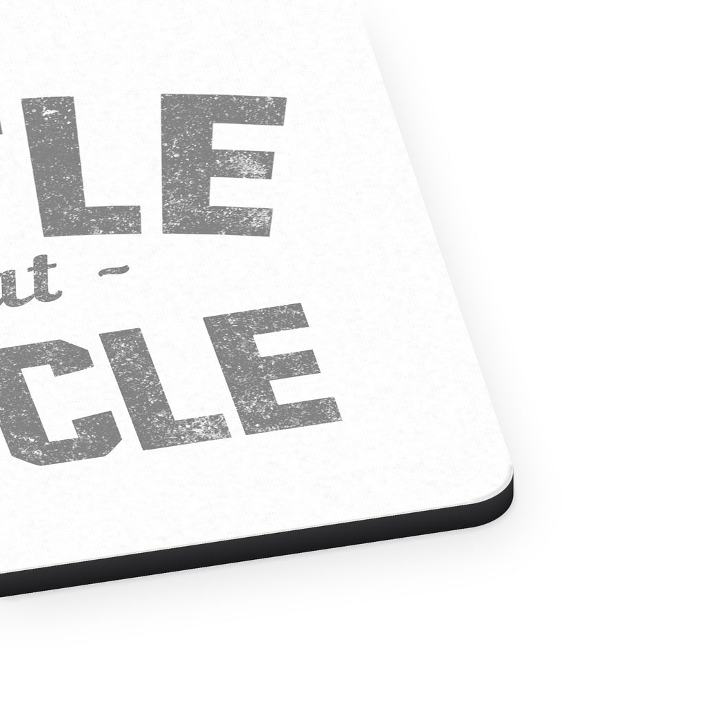 Hustle for that Muscle mouse pad, close-up of the fabric surface and rubber edge