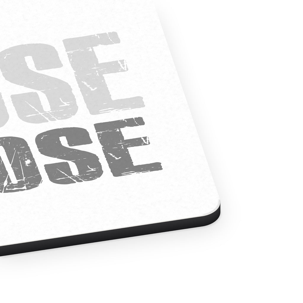 Refuse to Lose Baseball mouse pad, close-up of the fabric surface and rubber edge