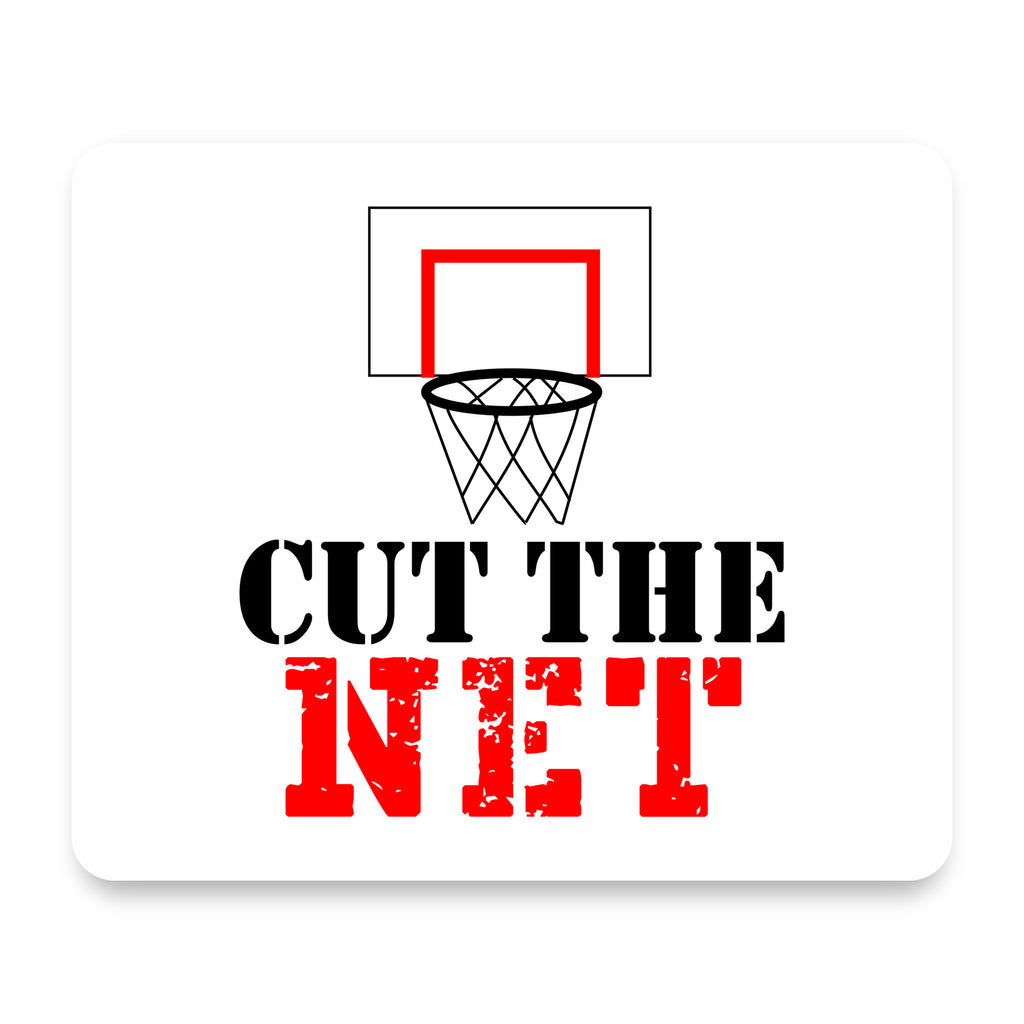 Cut the Net Basketball mouse pad, front view