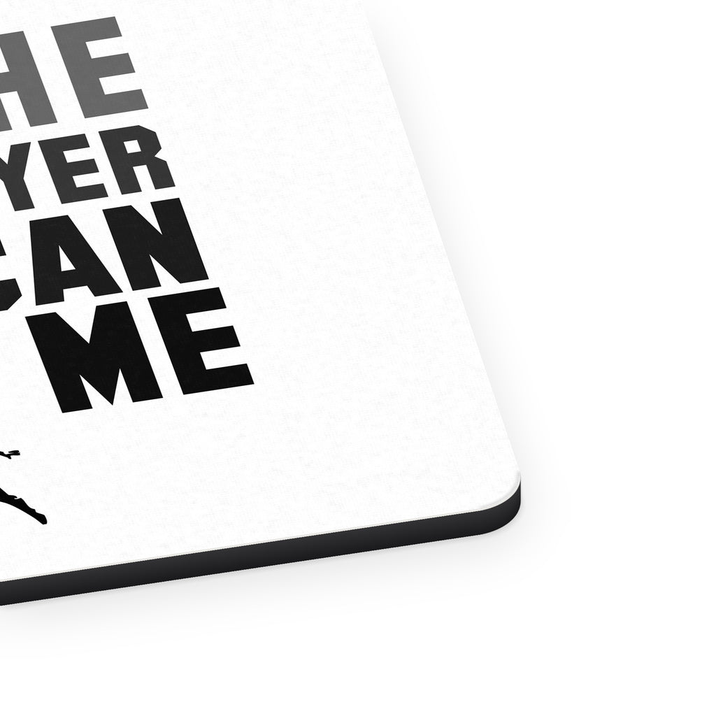 I Am The Only Player Who Can Beat Me Tennis mouse pad, close-up of the fabric surface and rubber edge