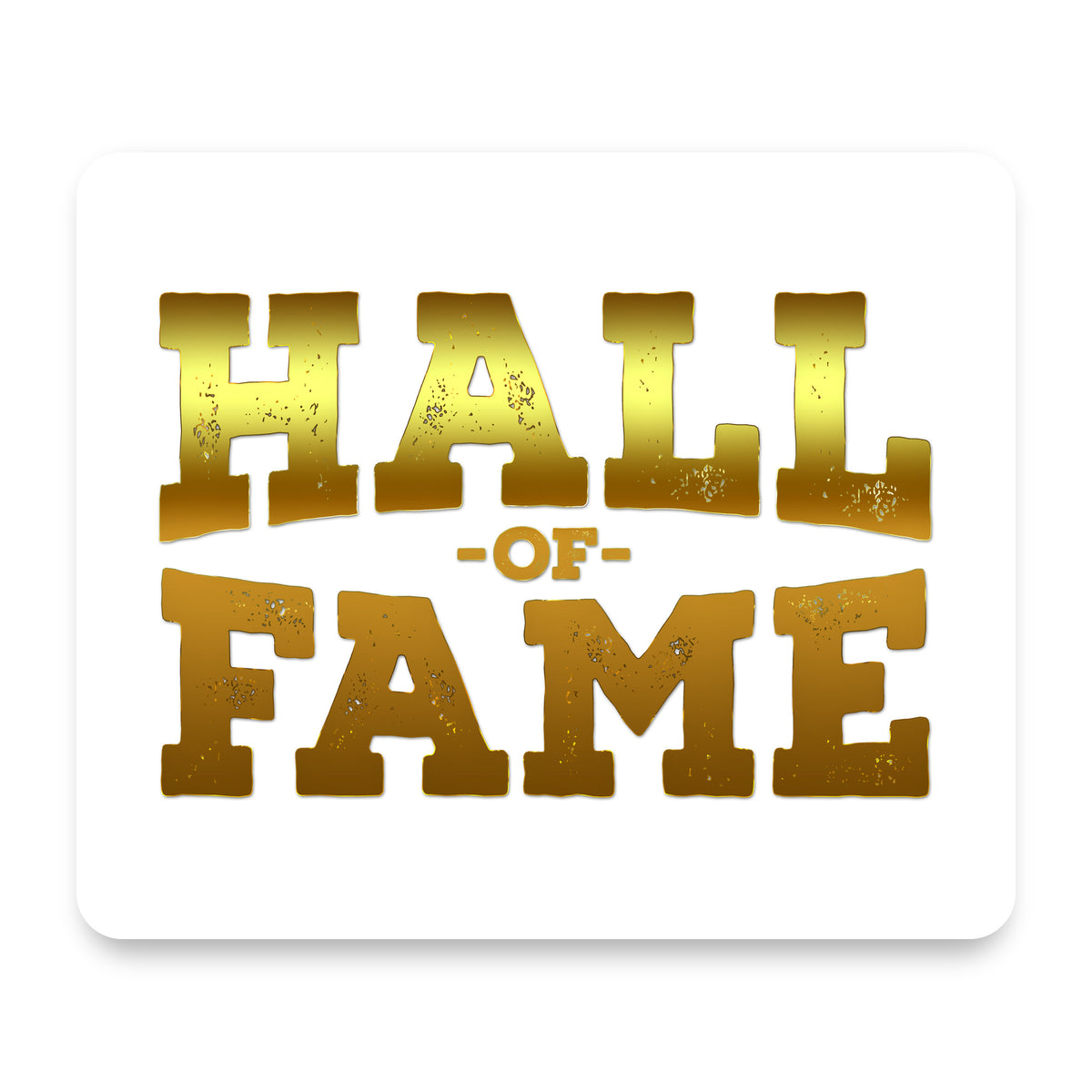 Hall of Fame mouse pad, front view