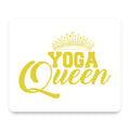 Yoga Queen Crown mouse pad, front view