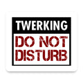 Twerking Do Not Disturb mouse pad, front view