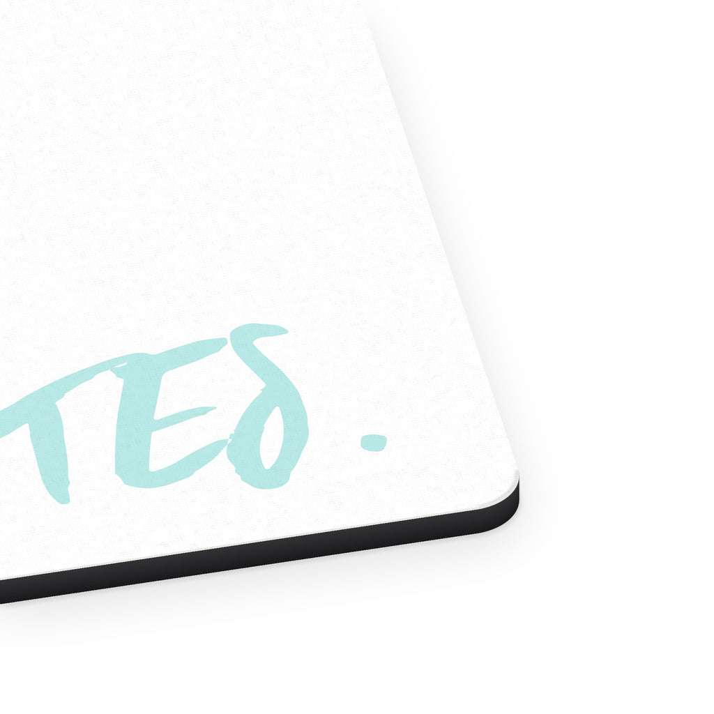 Live. Love. Pilates. mouse pad, close-up of the fabric surface and rubber edge
