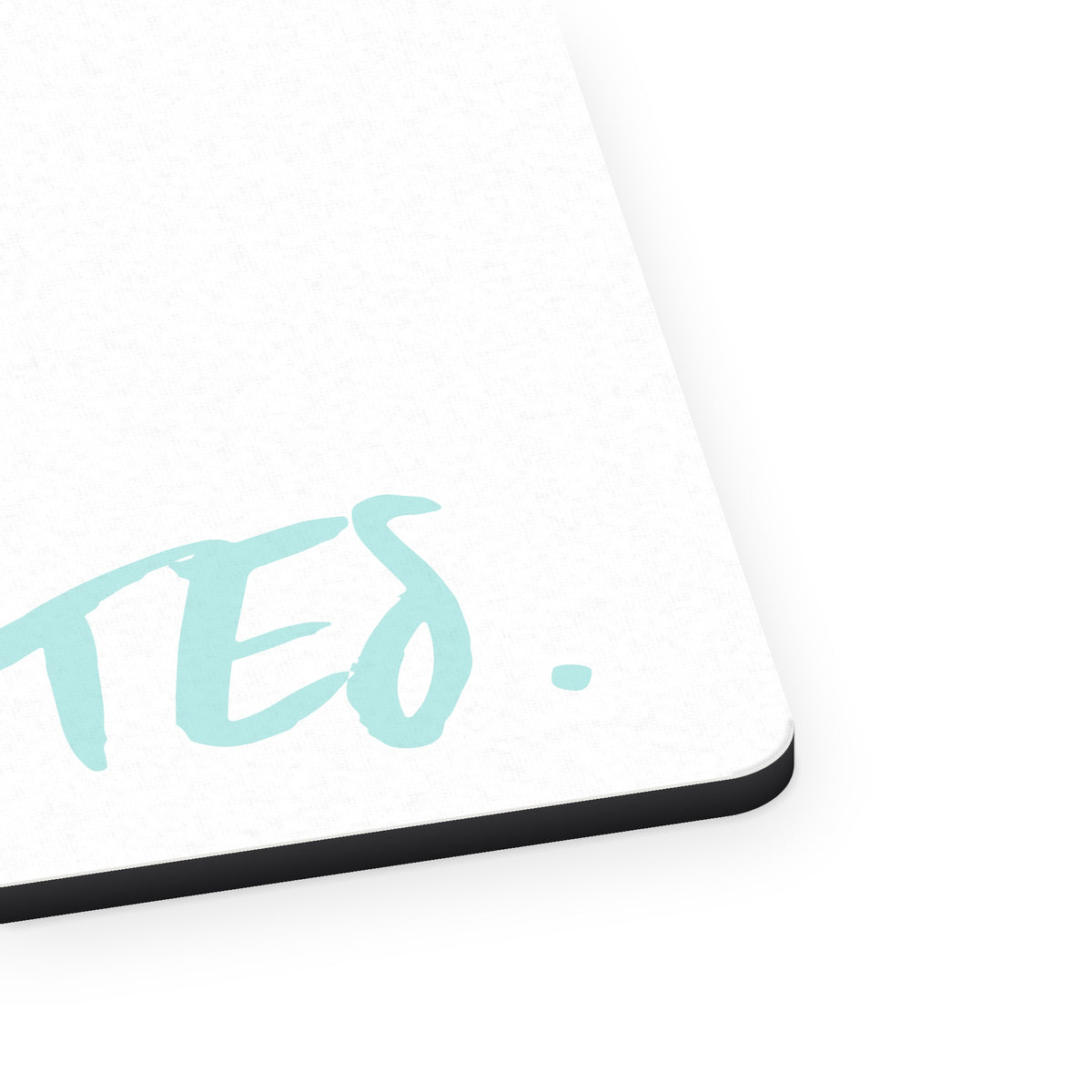 Live. Love. Pilates. mouse pad, close-up of the fabric surface and rubber edge