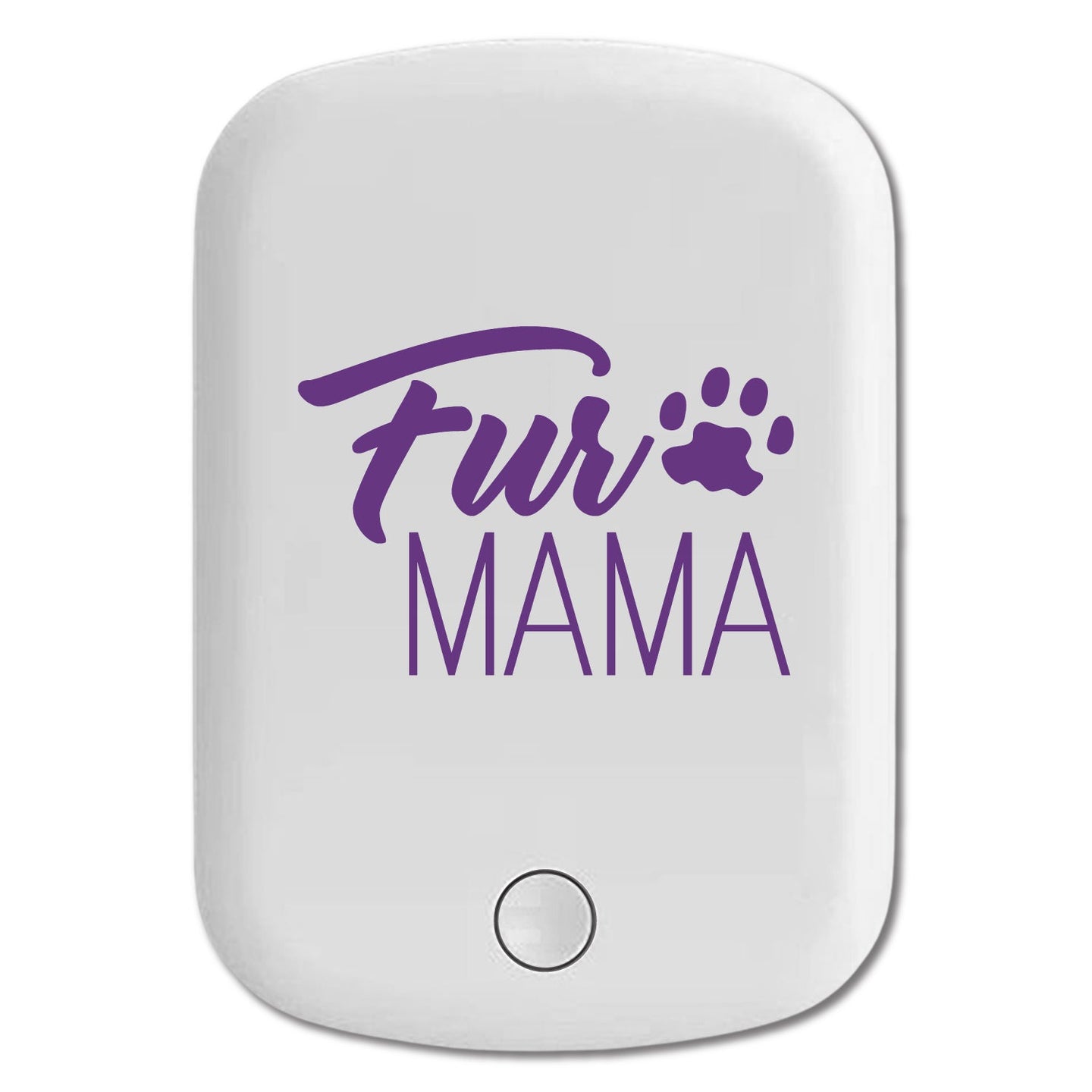 DistinctInk Magnetic Battery Pack, Wireless Portable Charger with USB-C Cable, Compatible with MagSafe iPhone 14 / 13 / 12 Series - Fur Mama - Dog Paw