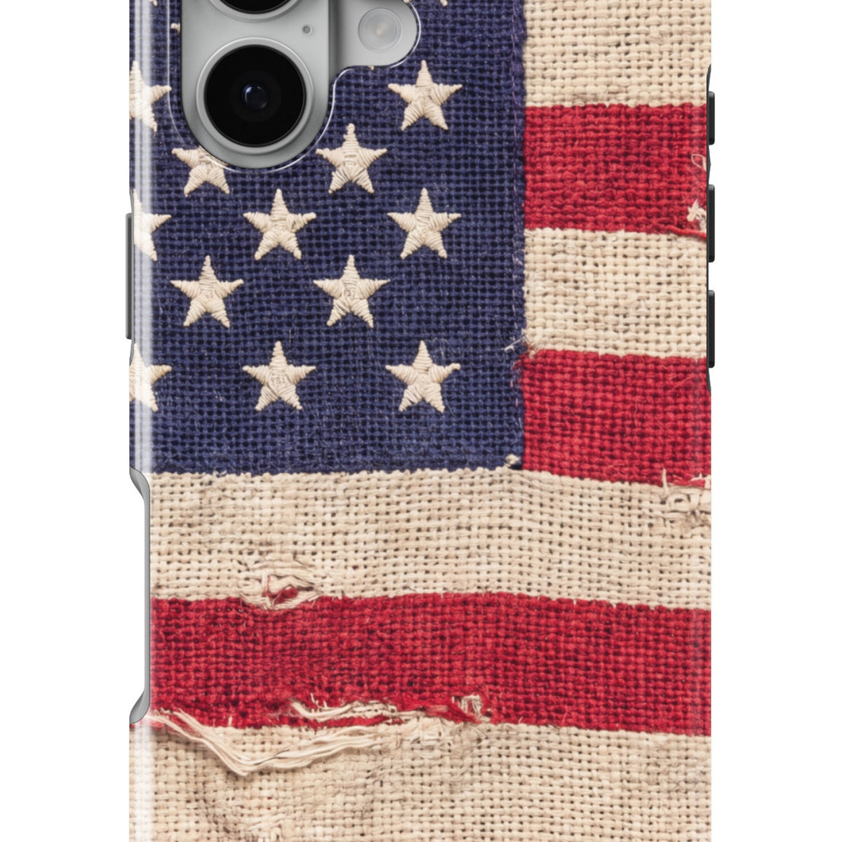 Weathered American Flag magnetic tough case for iPhone