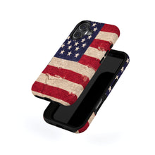 Weathered American Flag magnetic tough case for iPhone