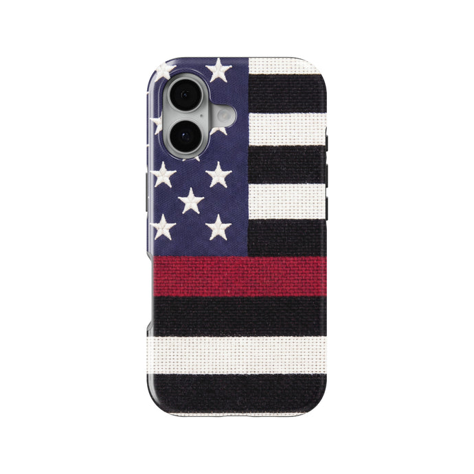 Thin Red Line Flag magnetic tough case for iPhone