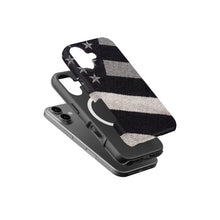 Black & White American Flag magnetic tough case for iPhone