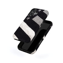 Black & White American Flag magnetic tough case for iPhone