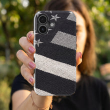 Black & White American Flag magnetic tough case for iPhone