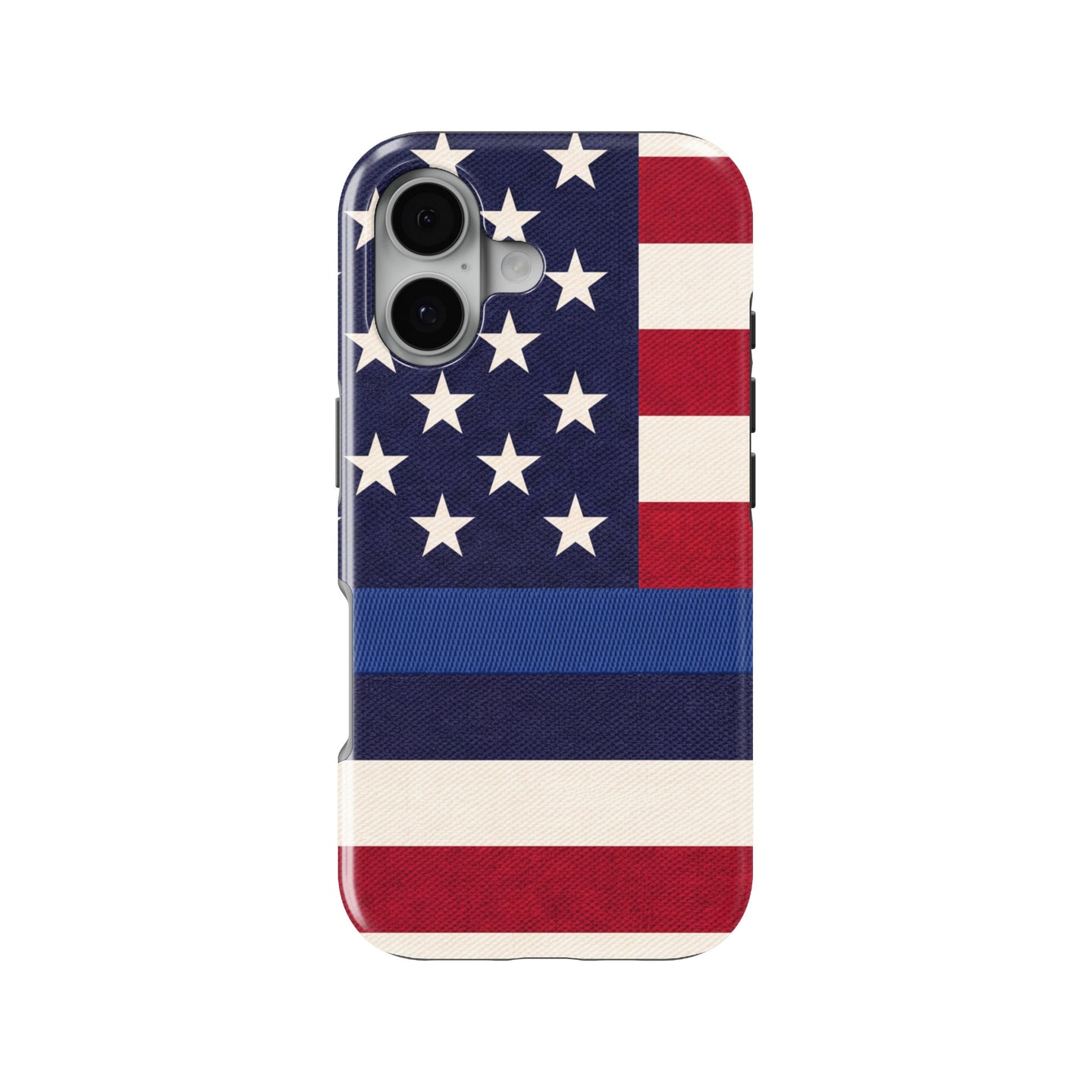 Blue Line K9 Paw Flag magnetic tough case for iPhone