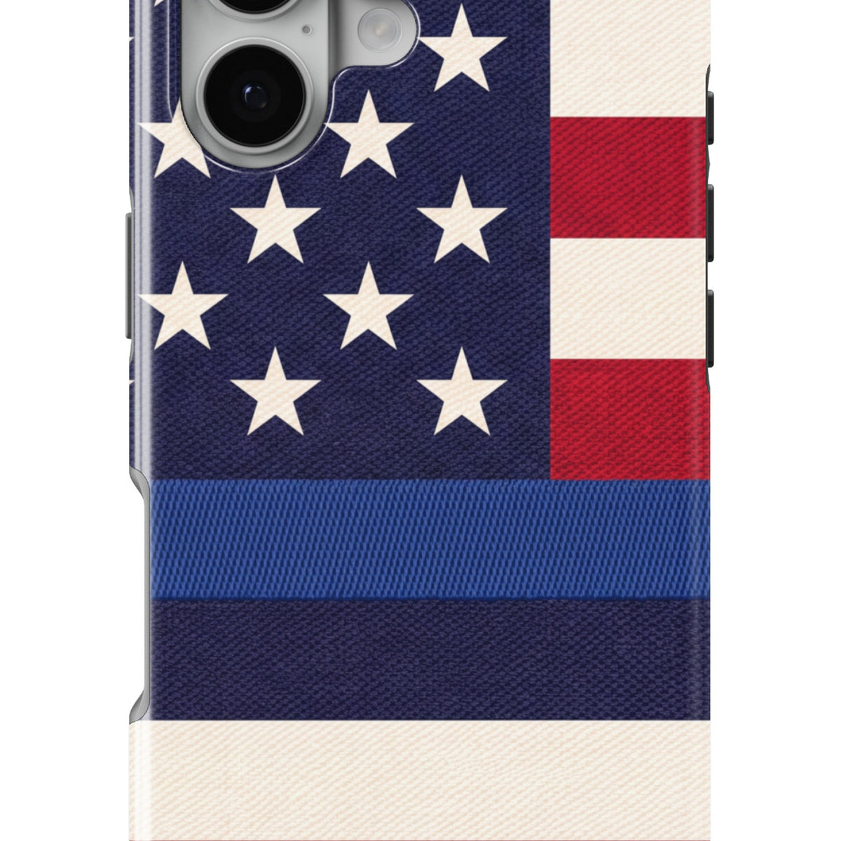Blue Line K9 Paw Flag magnetic tough case for iPhone