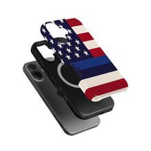 Blue Line K9 Paw Flag magnetic tough case for iPhone