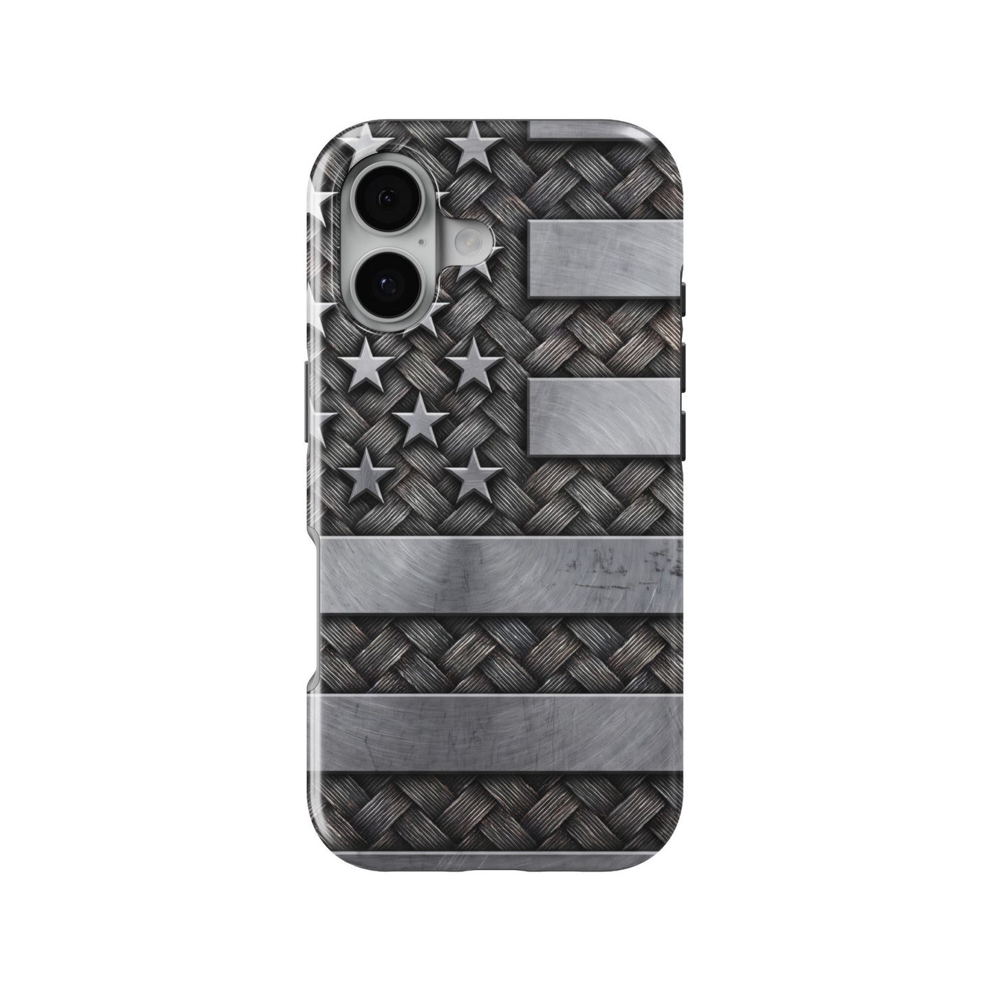 Rustic Steel American Flag magnetic tough case for iPhone