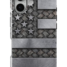 Rustic Steel American Flag magnetic tough case for iPhone