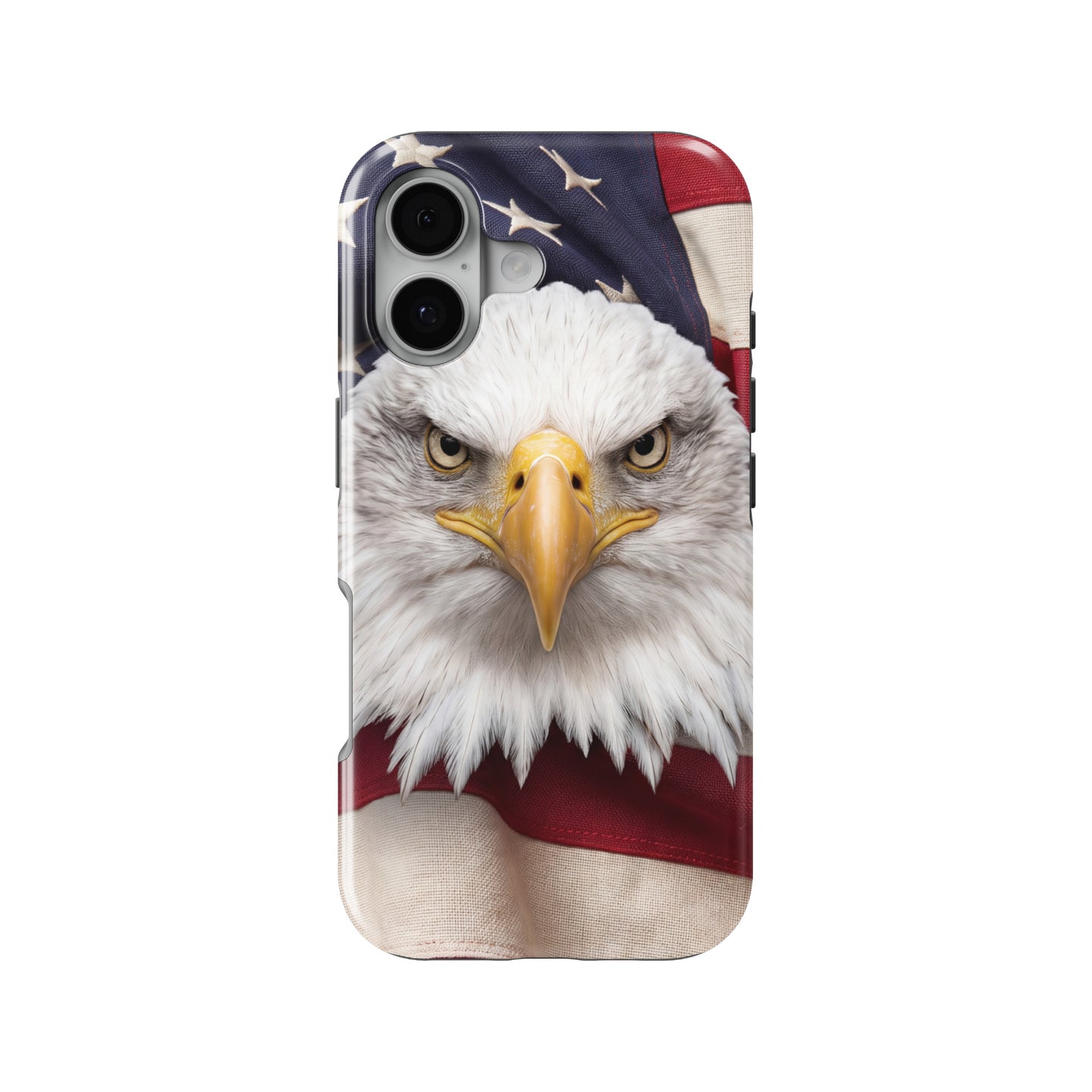 Patriotic Eagle & Flag magnetic tough case for iPhone
