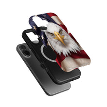 Patriotic Eagle & Flag magnetic tough case for iPhone