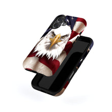 Patriotic Eagle & Flag magnetic tough case for iPhone