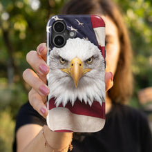 Patriotic Eagle & Flag magnetic tough case for iPhone