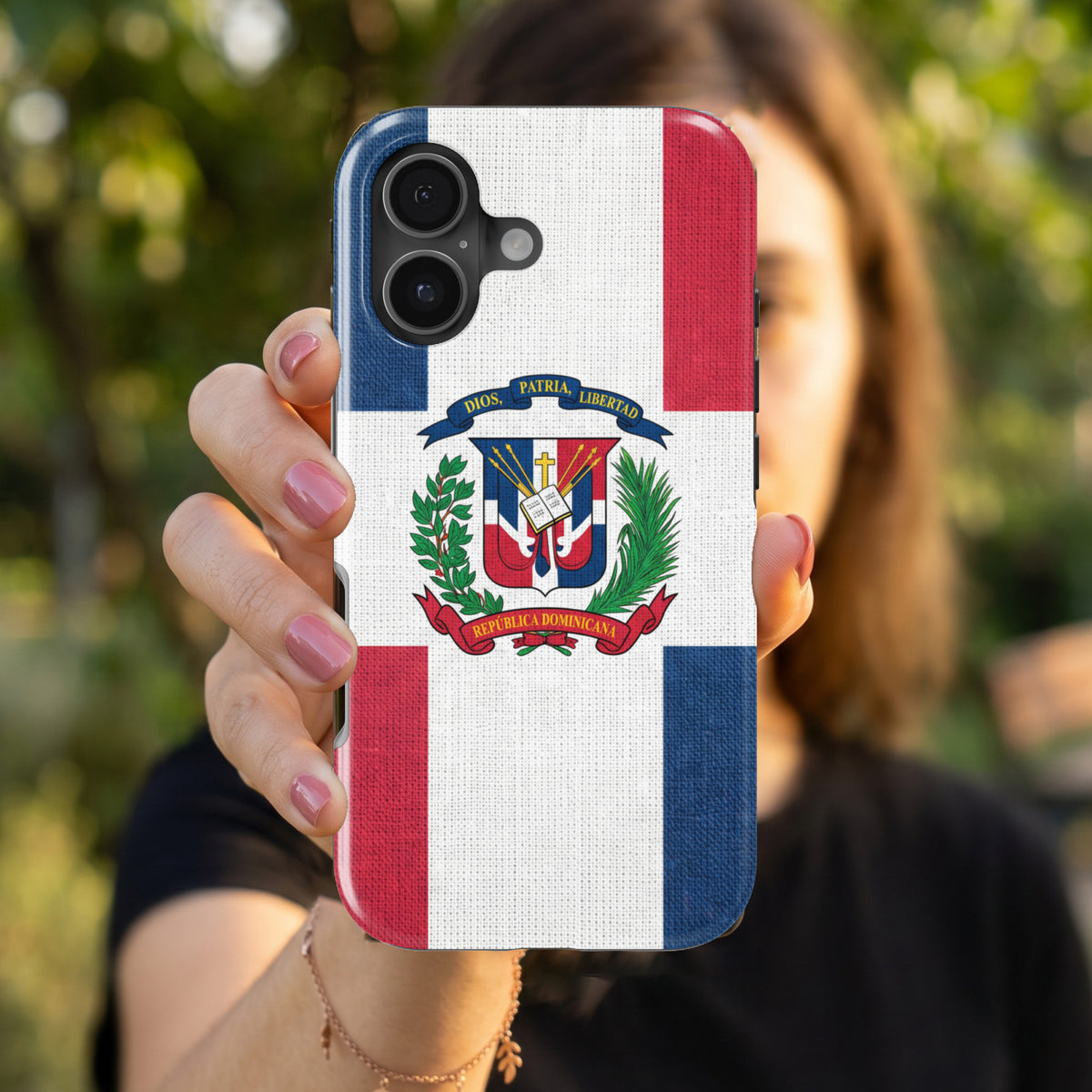 Dominican Republic Flag Pride magnetic tough case for iPhone