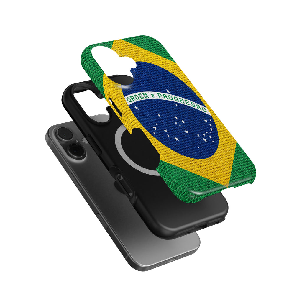 Brazil Flag Pride magnetic tough case for iPhone
