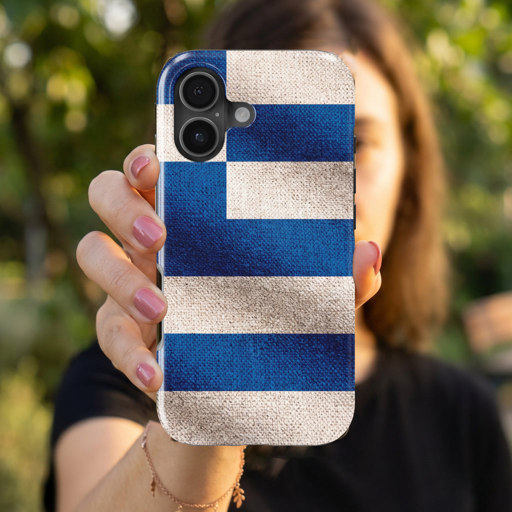 Greece Flag Pride magnetic tough case for iPhone